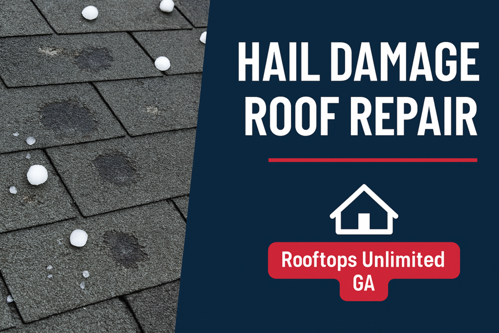 Hail Damage Roof Repair: Why It’s Critical—and How Rooftops Unlimited Sets the Gold Standard